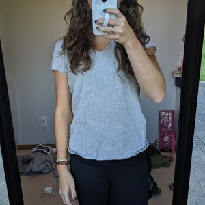 Gray Gap V neck shirt, size S